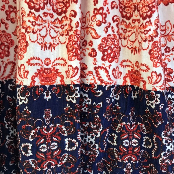 Vintage America Blues Boho V-Neck Top Size Medium - Picture 6 of 10